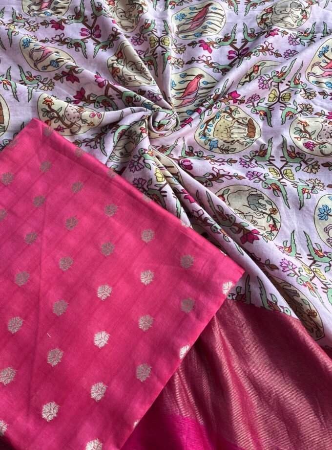 Manjul | منجول | मंजुल : Pure Chanderi Silk Salwars by Ikhtirah