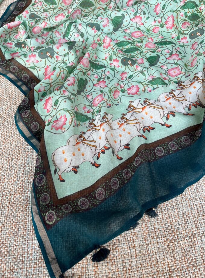 Manjul | منجول | मंजुल : Pure Chanderi Silk Salwars by Ikhtirah