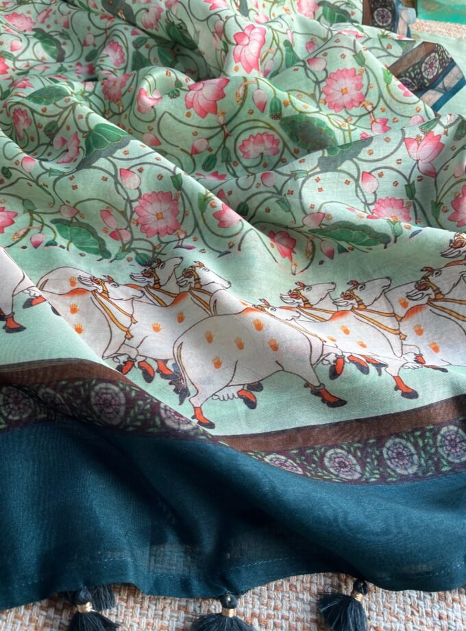 Manjul | منجول | मंजुल : Pure Chanderi Silk Salwars by Ikhtirah