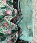 Manjul | منجول | मंजुल : Pure Chanderi Silk  Salwars by Ikhtirah - Image 7