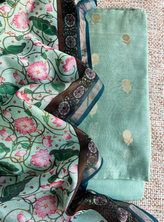 Manjul | منجول | मंजुल : Pure Chanderi Silk Salwars by Ikhtirah