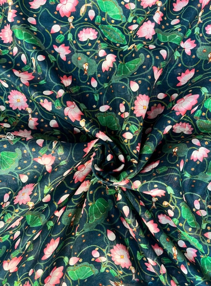 Manjul | منجول | मंजुल : Pure Chanderi Silk Salwar by Ikhtirah