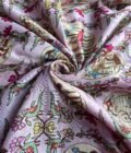 Manjul | منجول | मंजुल : Pure Chanderi Silk Salwars by Ikhtirah (Dark Rani Pink) - Image 7
