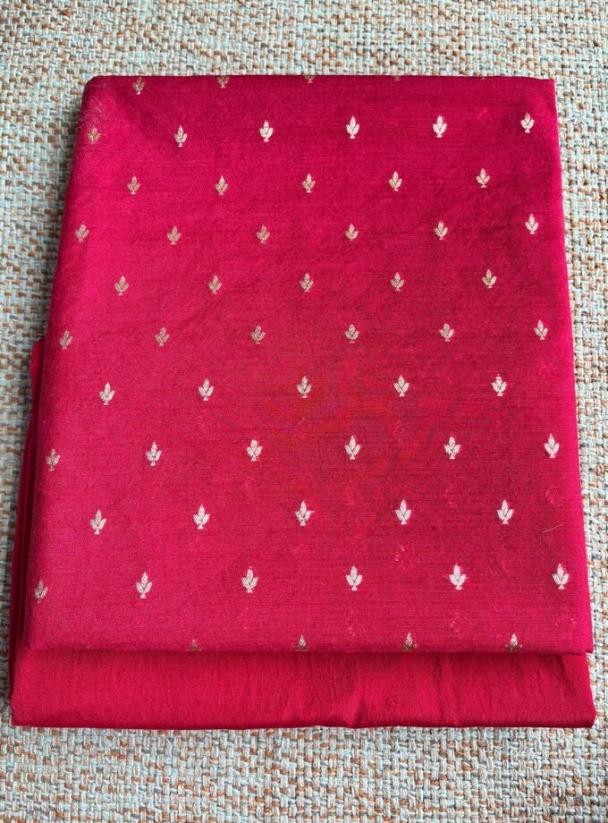 Tarang | ترنگ | तरंग : Soft Moonga Silk Salwars with Organza Dupatta (Magenta)