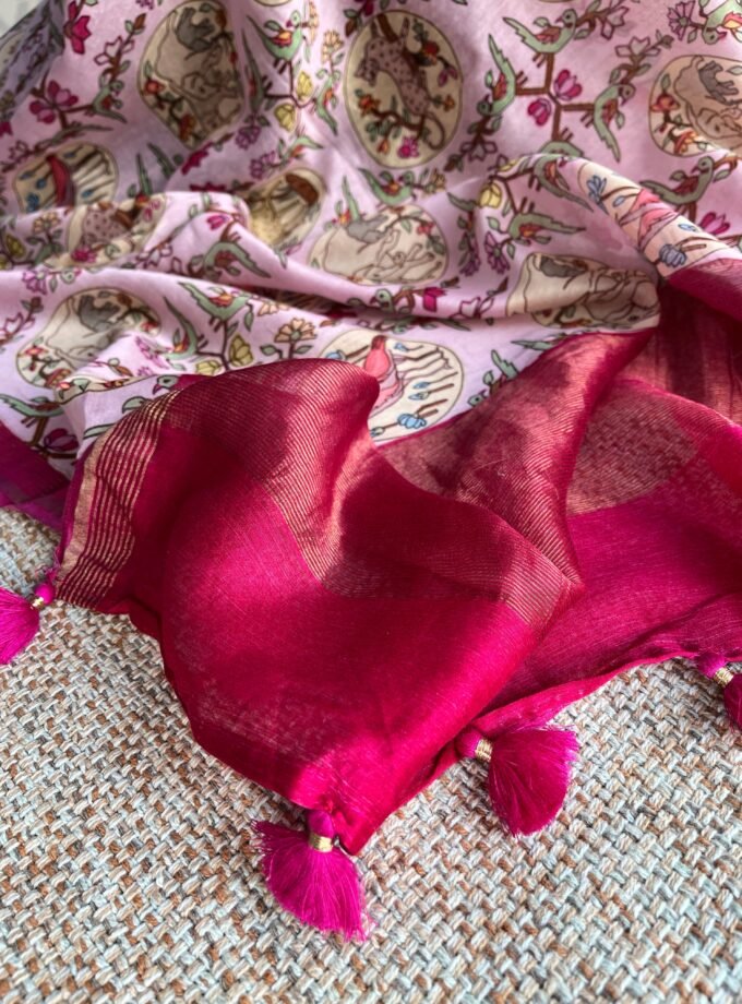 Manjul | منجول | मंजुल : Pure Chanderi Silk Salwars by Ikhtirah