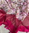 Manjul | منجول | मंजुल : Pure Chanderi Silk Salwars by Ikhtirah (Dark Rani Pink) - Image 9