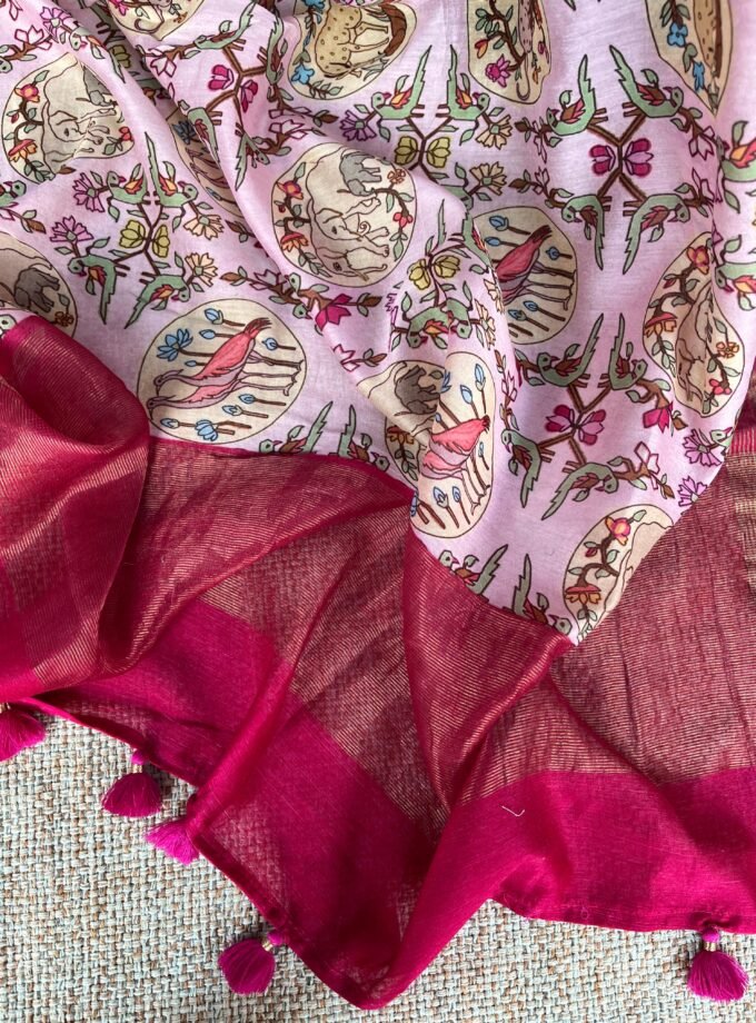 Manjul | منجول | मंजुल : Pure Chanderi Silk Salwars by Ikhtirah