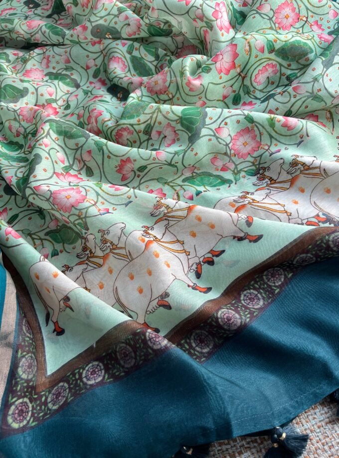 Manjul | منجول | मंजुल : Pure Chanderi Silk Salwars by Ikhtirah