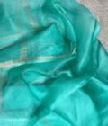 Nazaakat | نزاکت  | नज़ाकत (Sea Green): Tussar Kota Silk Salwar by Ikhtirah - Image 11