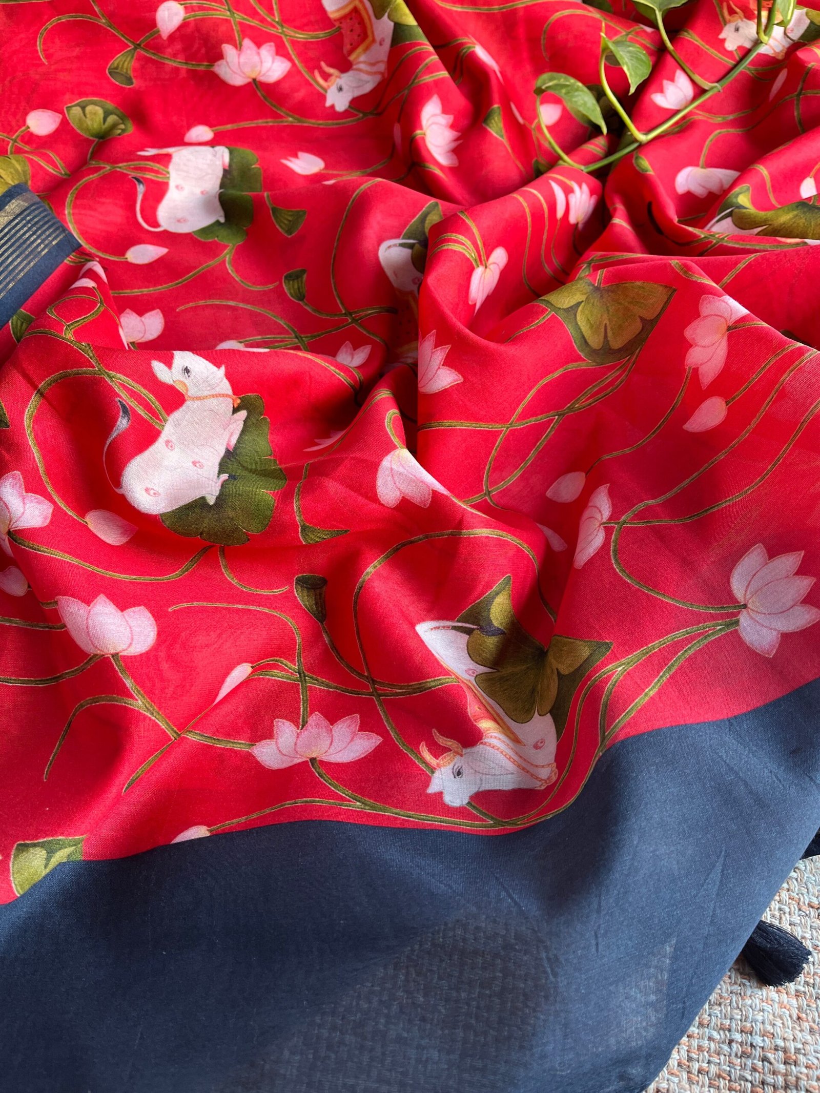 Manjul | منجول | मंजुल : Pure Chanderi Silk Salwar by Ikhtirah - Image 13