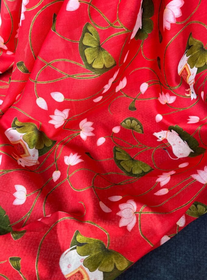 Manjul | منجول | मंजुल : Pure Chanderi Silk Salwar by Ikhtirah