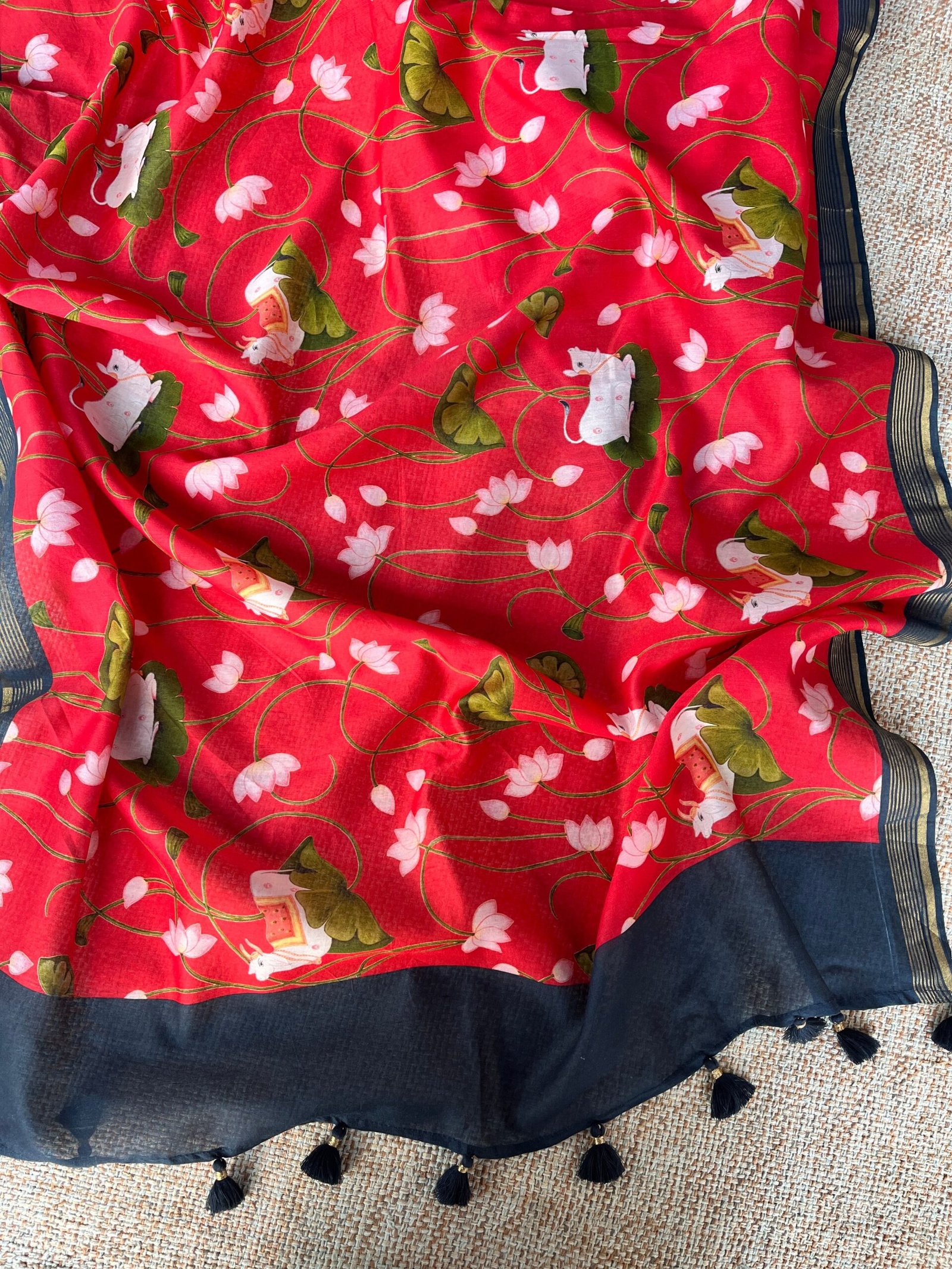 Manjul | منجول | मंजुल : Pure Chanderi Silk Salwar by Ikhtirah - Image 10