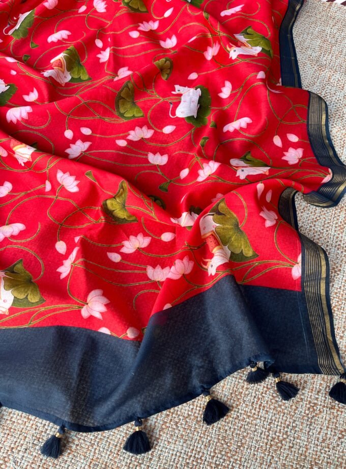 Manjul | منجول | मंजुल : Pure Chanderi Silk Salwar by Ikhtirah