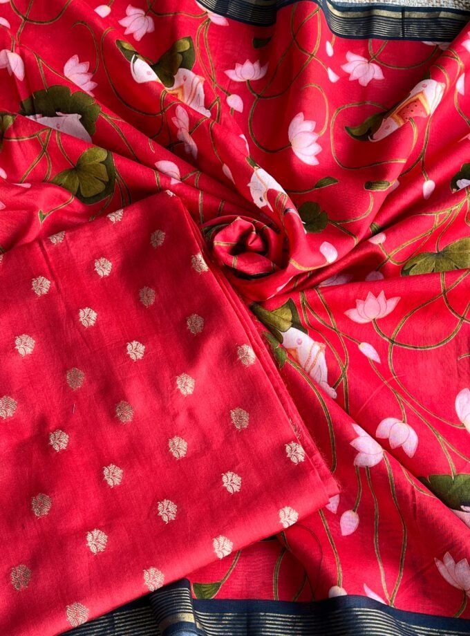 Manjul | منجول | मंजुल : Pure Chanderi Silk Salwar by Ikhtirah