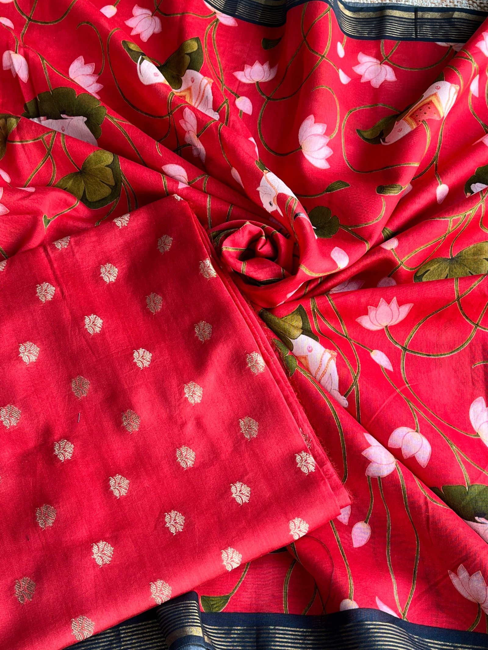 Manjul | منجول | मंजुल : Pure Chanderi Silk Salwar by Ikhtirah - Image 8