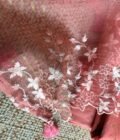 Tarang | ترنگ | तरंग : Soft Moonga Silk Salwars with Organza Dupatta (Peach) - Image 10