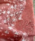 Tarang | ترنگ | तरंग : Soft Moonga Silk Salwars with Organza Dupatta (Peach) - Image 9