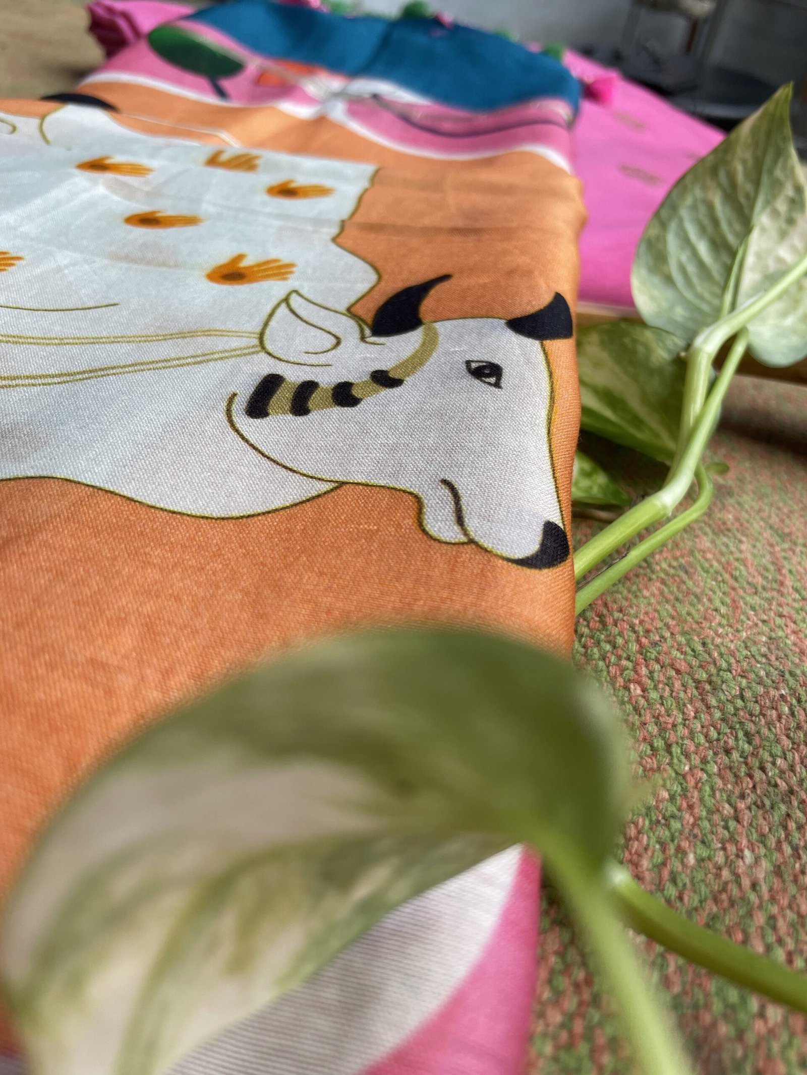 Siddhi | سدھی | सिद्धि  (Pink) : Pure Chanderi Silk Pichwai Salwars by Ikhtirah - Image 8