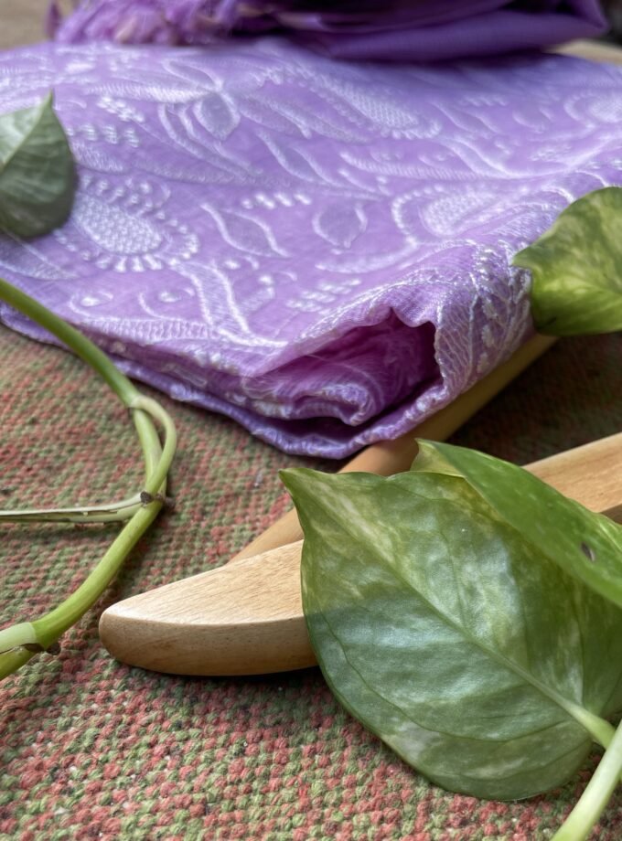 Nazaakat | نزاکت | नज़ाकत (Lavender) : Tussar Kota Silk Salwar by Ikhtirah