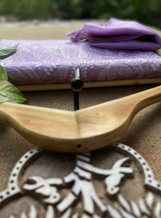 Nazaakat | نزاکت | नज़ाकत (Lavender) : Tussar Kota Silk Salwar by Ikhtirah