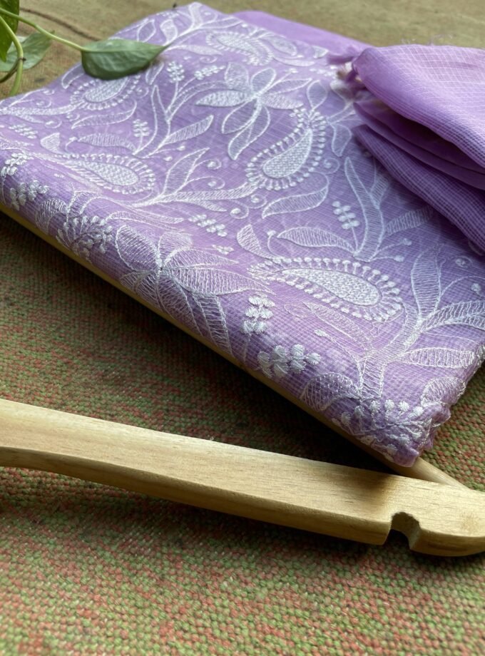 Nazaakat | نزاکت | नज़ाकत (Lavender) : Tussar Kota Silk Salwar by Ikhtirah