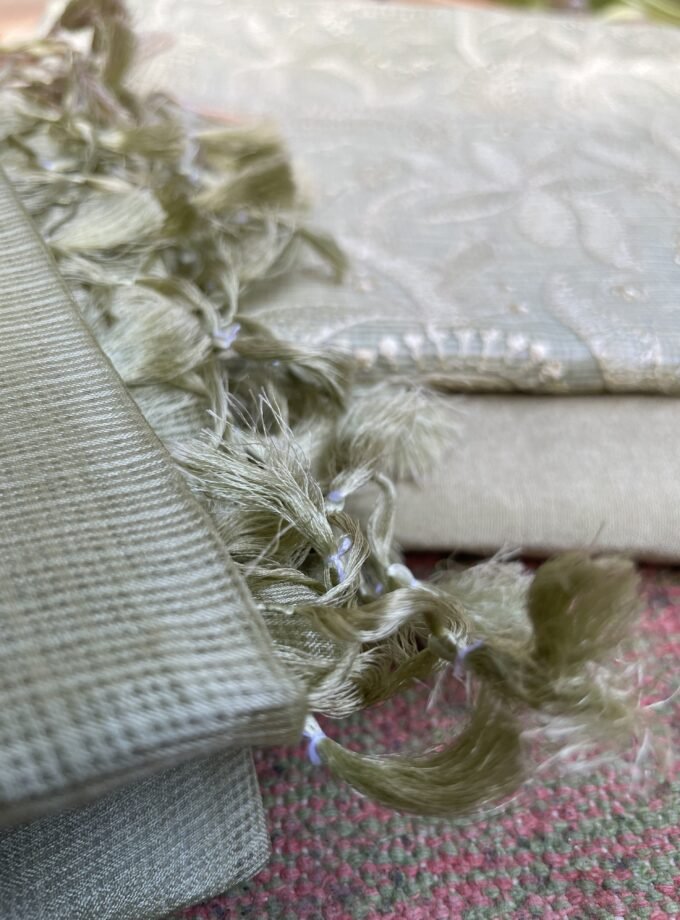 Nazaakat | نزاکت | नज़ाकत (Green) : Tussar Kota Silk Salwar by Ikhtirah