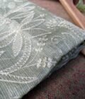 Nazaakat | نزاکت  | नज़ाकत (Green) : Tussar Kota Silk Salwar by Ikhtirah - Image 8