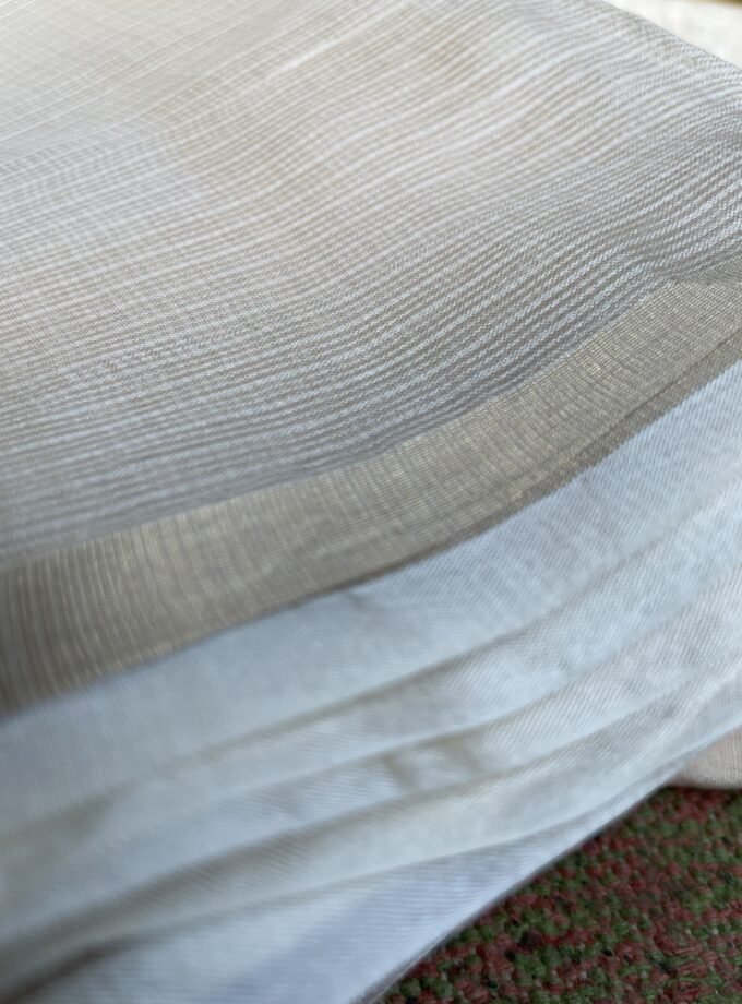 Nazaakat | نزاکت | नज़ाकत (Creamy White) : Tussar Kota Silk Salwar by Ikhtirah