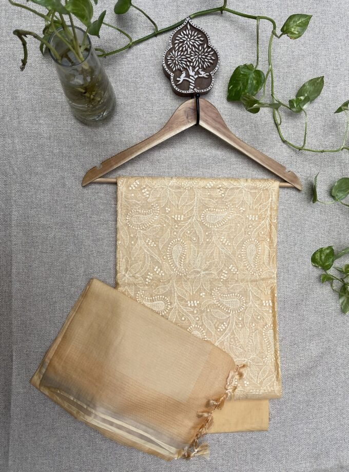 Nazaakat | نزاکت | नज़ाकत (Yellow) : Tussar Kota Silk Salwar by Ikhtirah