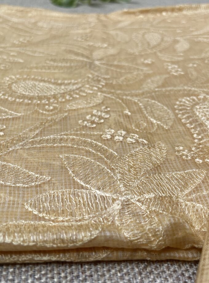 Nazaakat | نزاکت | नज़ाकत (Yellow) : Tussar Kota Silk Salwar by Ikhtirah