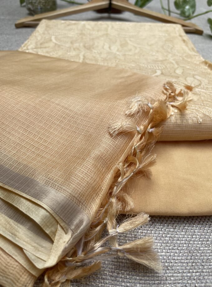 Nazaakat | نزاکت | नज़ाकत (Yellow) : Tussar Kota Silk Salwar by Ikhtirah