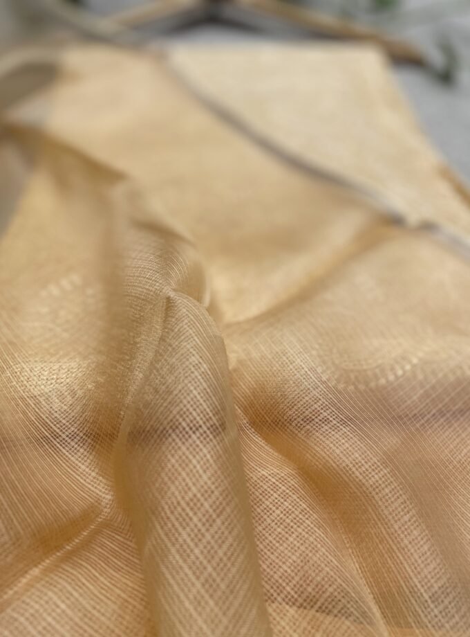 Nazaakat | نزاکت | नज़ाकत (Yellow) : Tussar Kota Silk Salwar by Ikhtirah