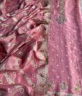 Preet | پریت  | प्रीत : Woven Banarasi Silk Salwar with Handwork by Ikhtirah (Pink) - Image 11