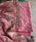 Preet | پریت  | प्रीत : Woven Banarasi Silk Salwar with Handwork by Ikhtirah (Pink) - Image 8