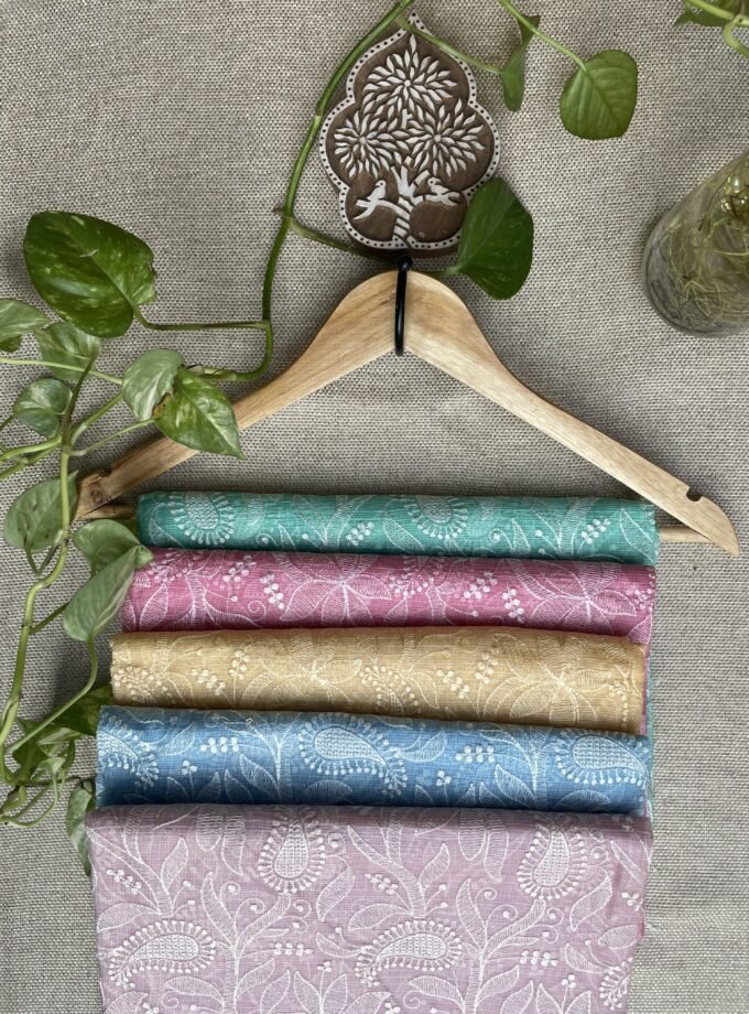 Nazaakat | نزاکت | नज़ाकत (Yellow) : Tussar Kota Silk Salwar by Ikhtirah