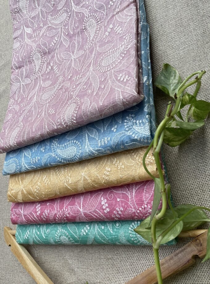 Nazaakat | نزاکت | नज़ाकत (Sea Green): Tussar Kota Silk Salwar by Ikhtirah