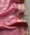 Preet | پریت  | प्रीत : Woven Banarasi Silk Salwar with Handwork by Ikhtirah (Pink) - Image 15