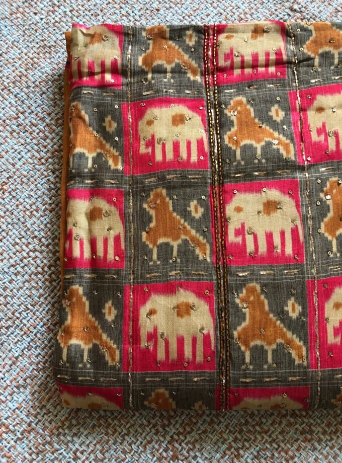 Jhilmil | جھلمل | झिलमिल (Mustard) : Salwar by Ikhtirah