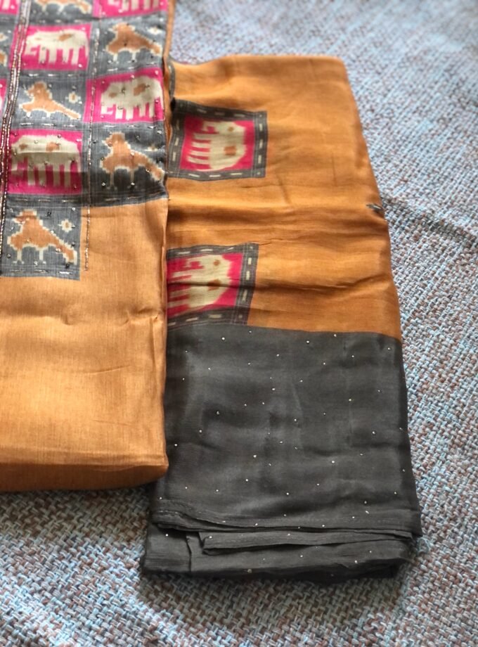 Jhilmil | جھلمل | झिलमिल (Mustard) : Salwar by Ikhtirah