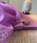 Roohani | روحانی | रूहानी  A4 :  Pure Chanderi Cotton Salwar with Organza Dupatta Collection by Ikhtirah - Image 22