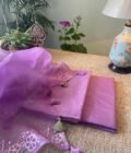 Roohani | روحانی | रूहानी  A4 :  Pure Chanderi Cotton Salwar with Organza Dupatta Collection by Ikhtirah