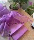 Roohani | روحانی | रूहानी  A4 :  Pure Chanderi Cotton Salwar with Organza Dupatta Collection by Ikhtirah - Image 21