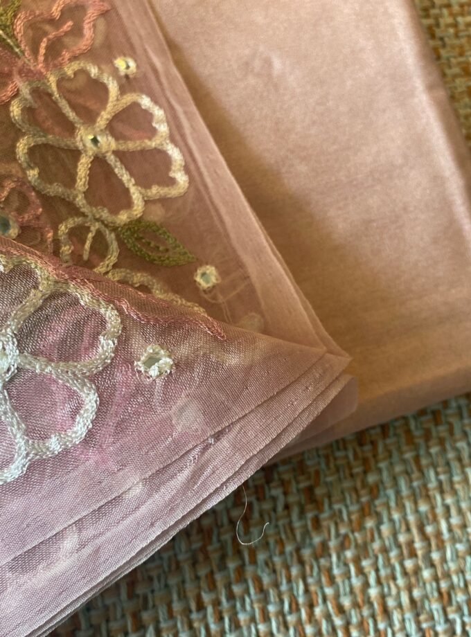 Roohani | روحانی | रूहानी A3 : Pure Chanderi Cotton Salwar with Organza Dupatta Collection by Ikhtirah