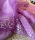Roohani | روحانی | रूहानी  A4 :  Pure Chanderi Cotton Salwar with Organza Dupatta Collection by Ikhtirah - Image 18