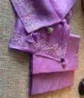 Roohani | روحانی | रूहानी  A4 :  Pure Chanderi Cotton Salwar with Organza Dupatta Collection by Ikhtirah - Image 9