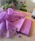 Roohani | روحانی | रूहानी  A4 :  Pure Chanderi Cotton Salwar with Organza Dupatta Collection by Ikhtirah - Image 15