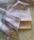 Roohani | روحانی | रूहानी A3 :  Pure Chanderi Cotton Salwar with Organza Dupatta Collection by Ikhtirah - Image 11