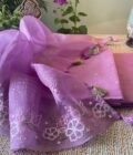 Roohani | روحانی | रूहानी  A4 :  Pure Chanderi Cotton Salwar with Organza Dupatta Collection by Ikhtirah - Image 16