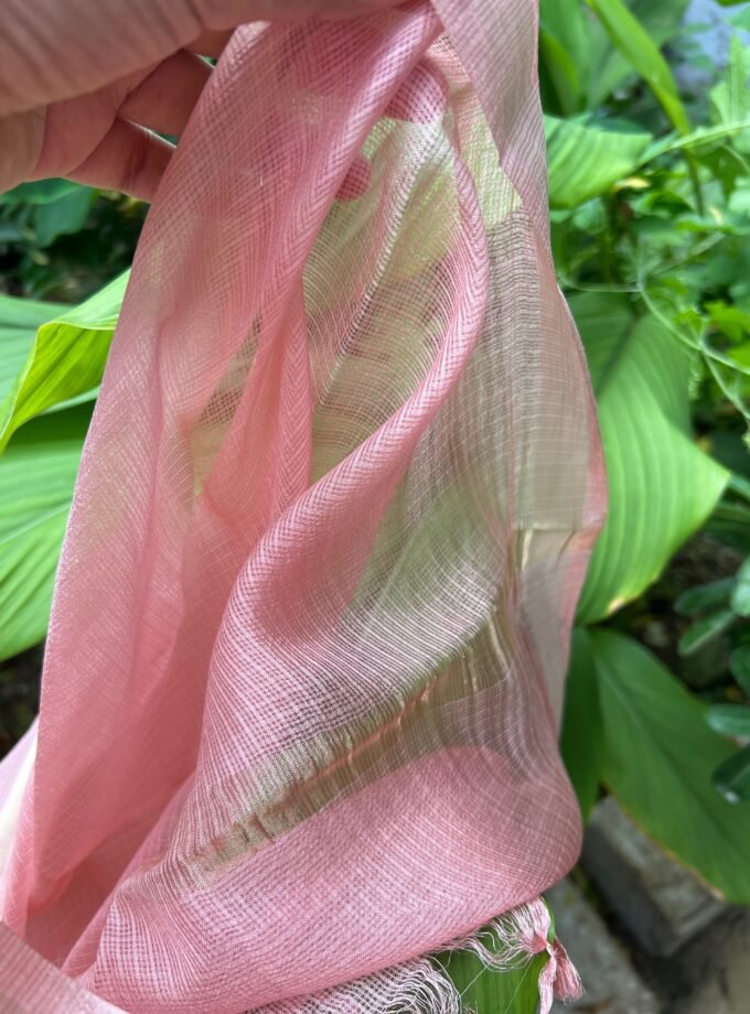 Nazaakat | نزاکت | नज़ाकत (Baby Pink) : Tussar Kota Silk Salwar by Ikhtirah