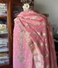 Preet | پریت  | प्रीत : Woven Banarasi Silk Salwar with Handwork by Ikhtirah (Pink) - Image 3